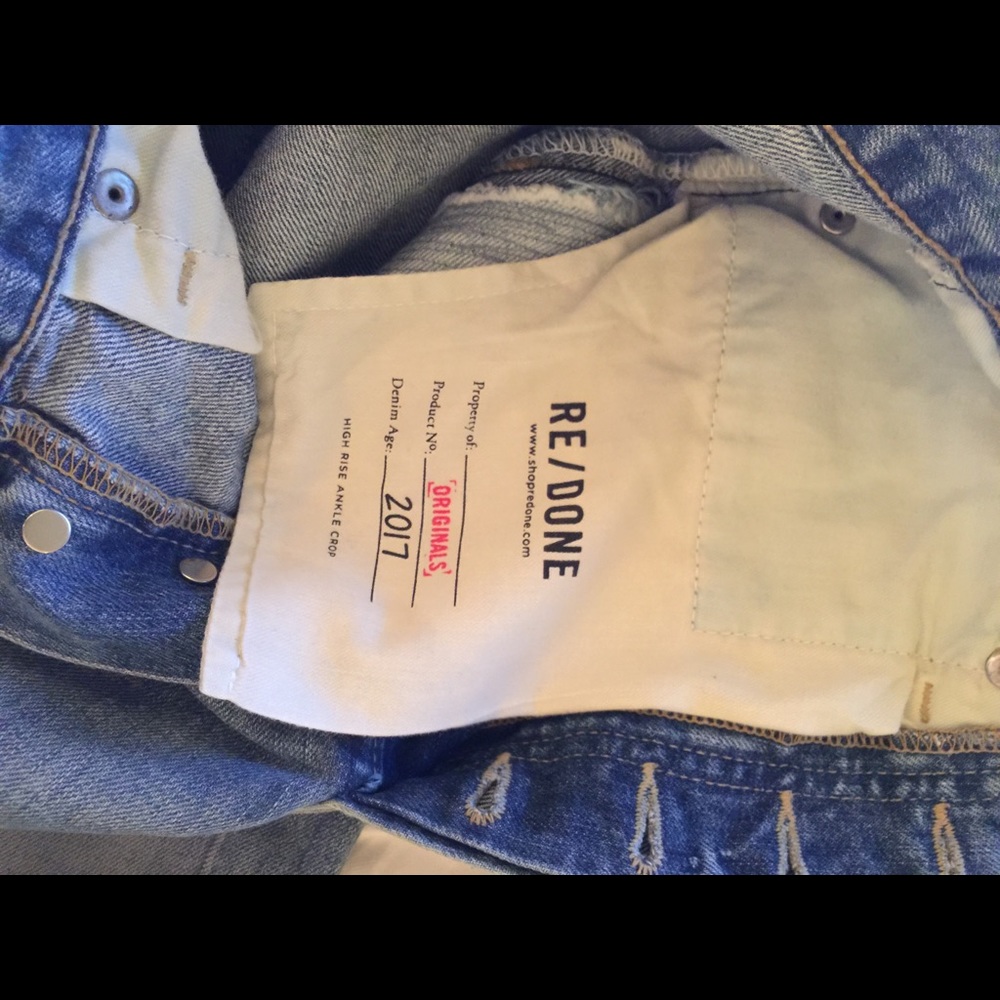 High rise ankle cropped skinny Re/done jeans - Picture 5 of 5